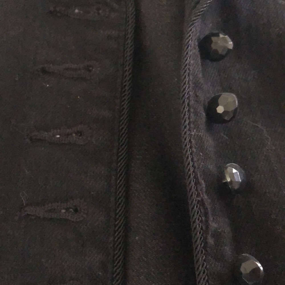 Lauren Jeans Co black jean jacket. Large
